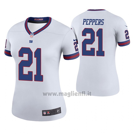 Maglia NFL Legend Donna New York Giants Jabrill Peppers Bianco Color Rush
